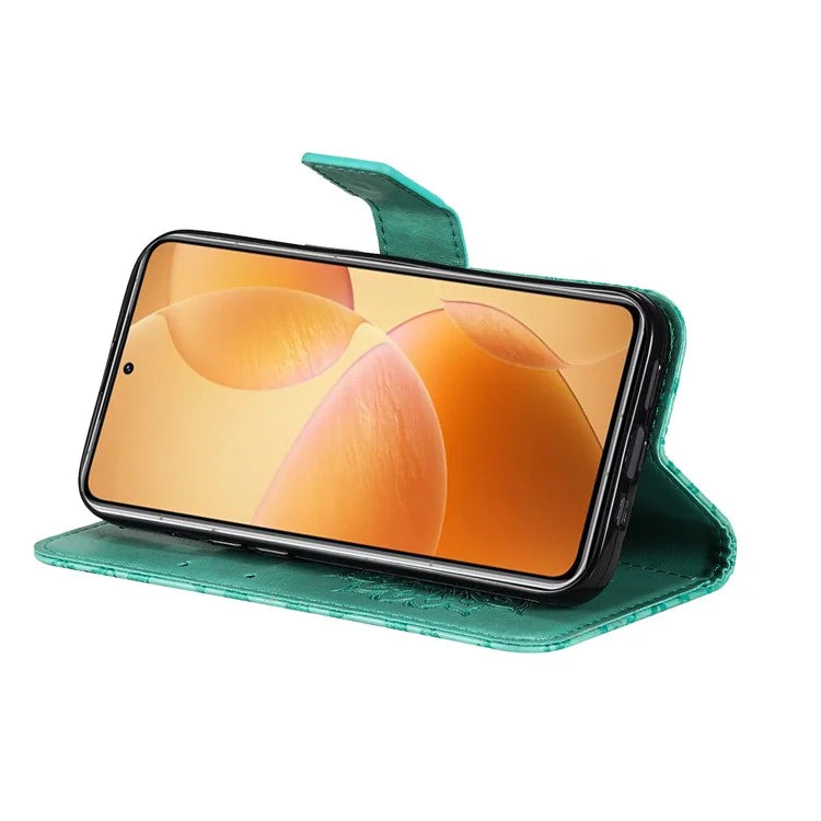 KT Imprinting Flower Series-1 For Xiaomi 14T Pro Case Sunflower Leather Wallet Phone Cover