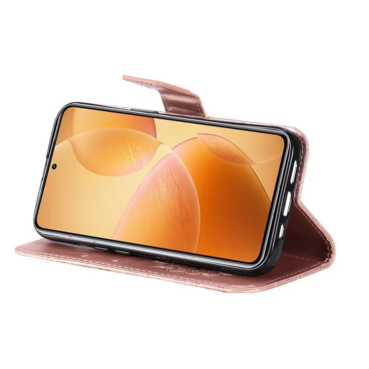 KT Imprinting Flower Series-1 For Xiaomi 14T Pro Case Sunflower Leather Wallet Phone Cover