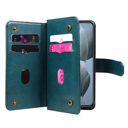 KT Multi-Functional Series-1 For Xiaomi 14T Pro Case 10 Card Holder Leather Phone Cover Stand
