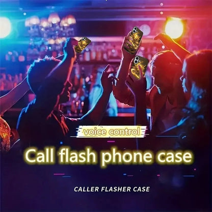 For iPhone 16 Case Call Flash Series Pattern Printing Tempered Glass + TPU Combo Phone Case