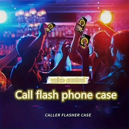 For iPhone 16 Case Call Flash Series Pattern Printing Tempered Glass + TPU Combo Phone Case