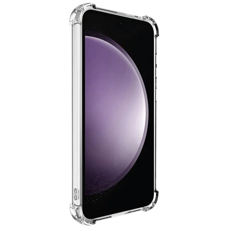 IMAK UX-4 Series for Samsung Galaxy S23 FE Case Straight Frame Four Corner Shockproof Clear TPU Cover