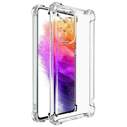 IMAK UX-4 Series for Samsung Galaxy A73 5G Case Straight Frame Four Corner Shockproof Clear TPU Cover