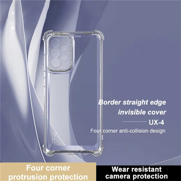 IMAK UX-4 Series for Samsung Galaxy A52s 5G / A52 5G / 4G Case Straight Frame Four Corner Shockproof Clear TPU Cover