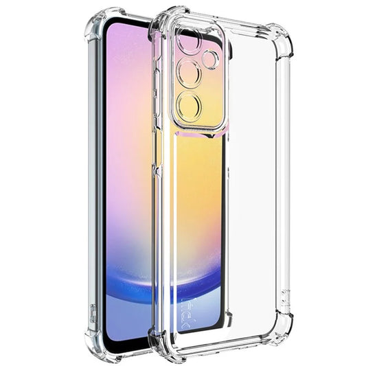 IMAK UX-4 Series for Samsung Galaxy A25 5G (Global) (161.0 x 76.5 x 8.3mm) Case Straight Frame Four Corner Shockproof Clear TPU Cover