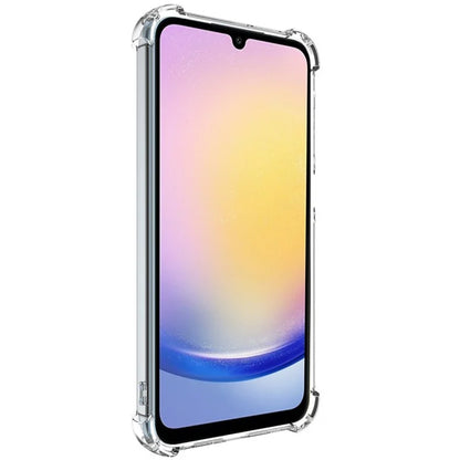 IMAK UX-4 Series for Samsung Galaxy A25 5G (Global) (161.0 x 76.5 x 8.3mm) Case Straight Frame Four Corner Shockproof Clear TPU Cover