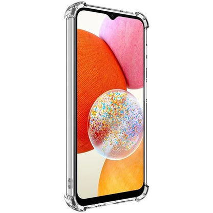 IMAK UX-4 Series for Samsung Galaxy A14 5G / 4G Case Straight Frame Four Corner Shockproof Clear TPU Cover
