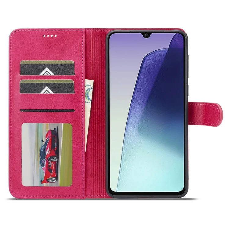 LC.IMEEKE For Xiaomi Redmi 14C 4G Case Calf Texture PU Leather Stand Wallet Phone Cover