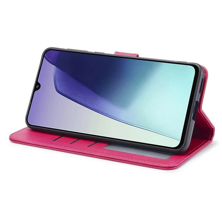 LC.IMEEKE For Xiaomi Redmi 14C 4G Case Calf Texture PU Leather Stand Wallet Phone Cover