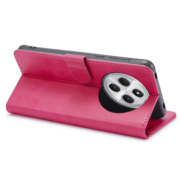 LC.IMEEKE For Xiaomi Redmi 14C 4G Case Calf Texture PU Leather Stand Wallet Phone Cover
