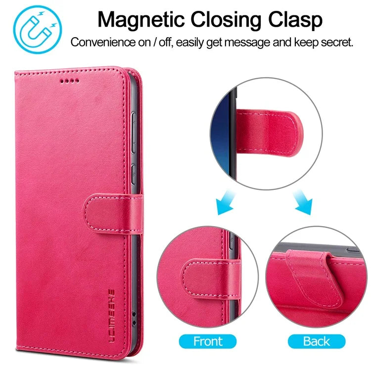 LC.IMEEKE For Xiaomi Redmi 14C 4G Case Calf Texture PU Leather Stand Wallet Phone Cover