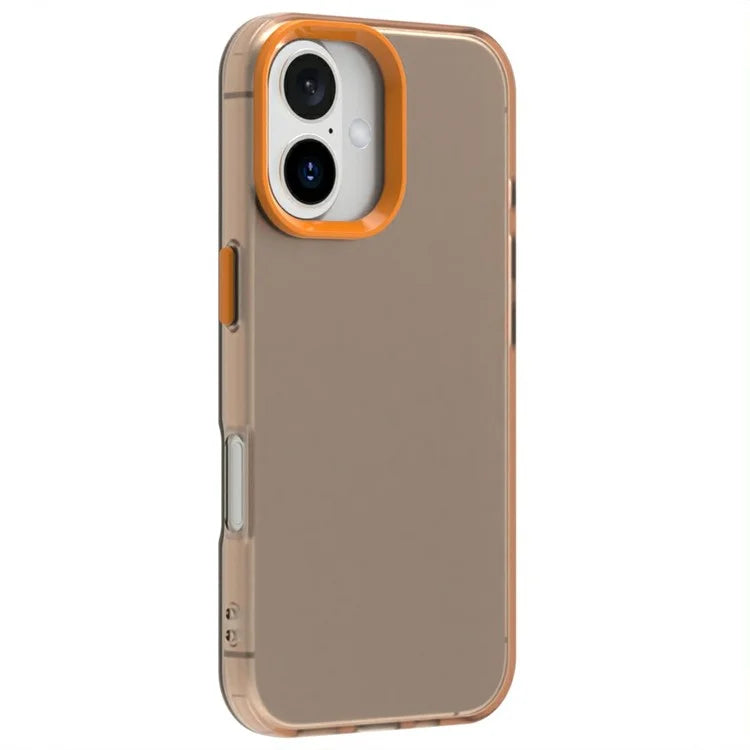 Candy Series For iPhone 16 Plus Case PC+TPU+PET Anti-Drop Phone Cover