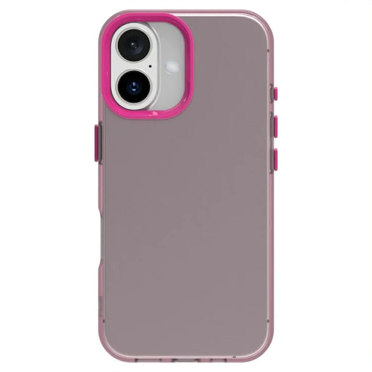 Candy Series For iPhone 16 Plus Case PC+TPU+PET Anti-Drop Phone Cover