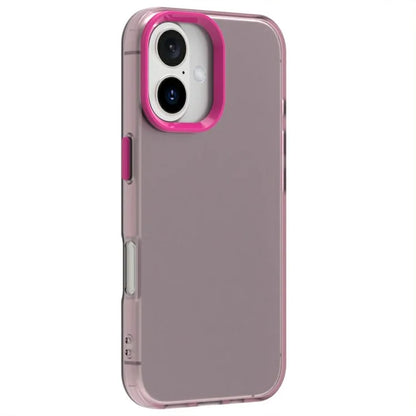 Candy Series For iPhone 16 Plus Case PC+TPU+PET Anti-Drop Phone Cover