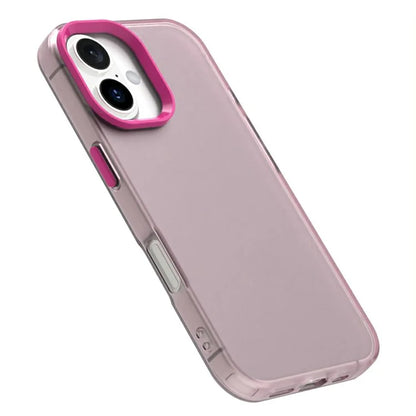 Candy Series For iPhone 16 Plus Case PC+TPU+PET Anti-Drop Phone Cover
