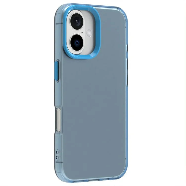 Candy Series For iPhone 16 Plus Case PC+TPU+PET Anti-Drop Phone Cover