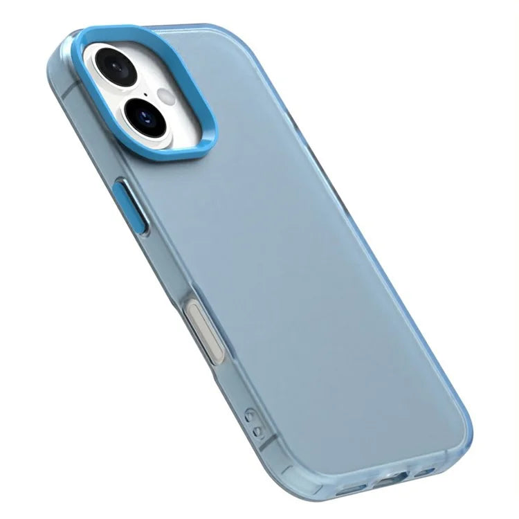 Candy Series For iPhone 16 Plus Case PC+TPU+PET Anti-Drop Phone Cover