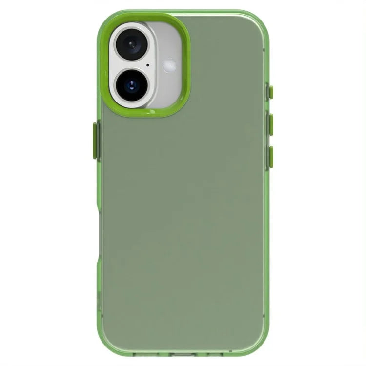 Candy Series For iPhone 16 Plus Case PC+TPU+PET Anti-Drop Phone Cover