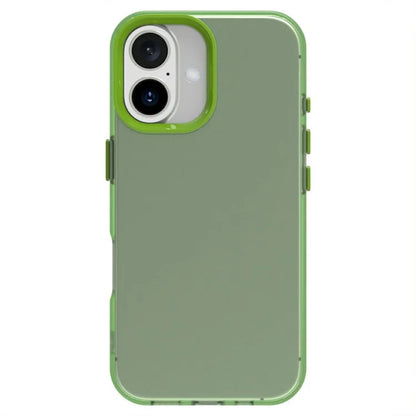 Candy Series For iPhone 16 Plus Case PC+TPU+PET Anti-Drop Phone Cover