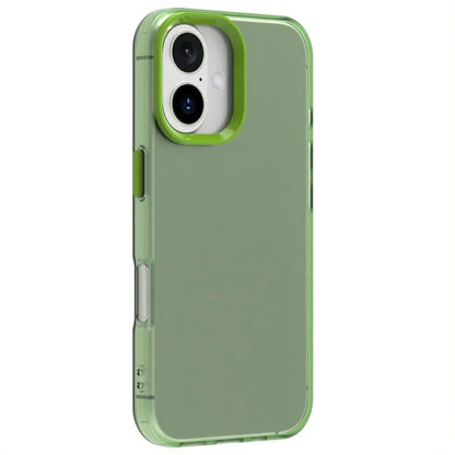 Candy Series For iPhone 16 Plus Case PC+TPU+PET Anti-Drop Phone Cover