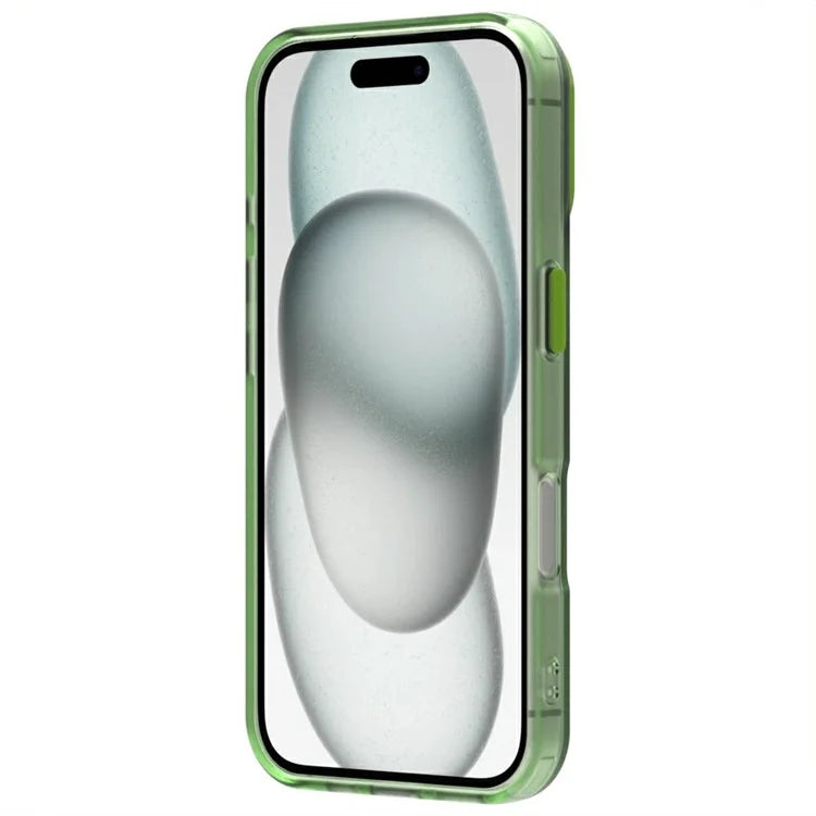 Candy Series For iPhone 16 Plus Case PC+TPU+PET Anti-Drop Phone Cover