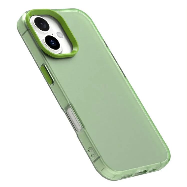 Candy Series For iPhone 16 Plus Case PC+TPU+PET Anti-Drop Phone Cover