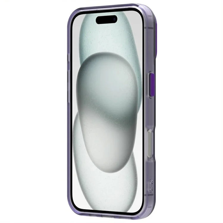 Candy Series For iPhone 16 Plus Case PC+TPU+PET Anti-Drop Phone Cover