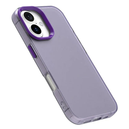 Candy Series For iPhone 16 Plus Case PC+TPU+PET Anti-Drop Phone Cover