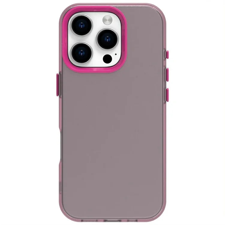 Candy Series For iPhone 16 Pro Max Case PC+TPU+PET Anti-Drop Phone Cover