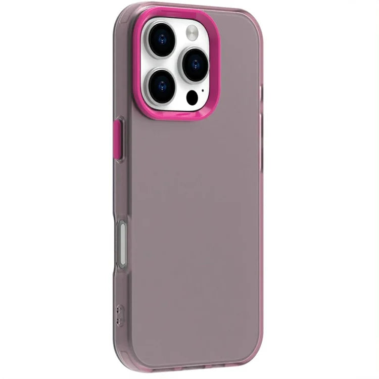 Candy Series For iPhone 16 Pro Max Case PC+TPU+PET Anti-Drop Phone Cover