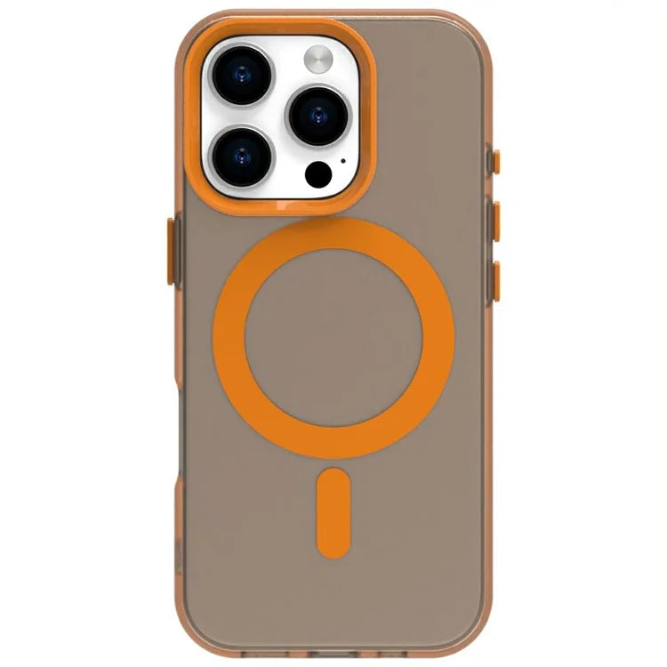 Candy Series For iPhone 16 Pro Max Case Compatible with MagSafe PC+TPU+PET Anti-Drop Phone Cover