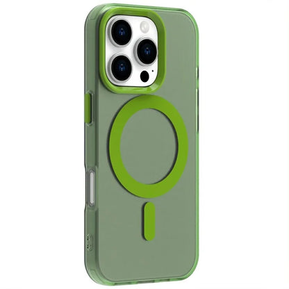 Candy Series For iPhone 16 Pro Max Case Compatible with MagSafe PC+TPU+PET Anti-Drop Phone Cover
