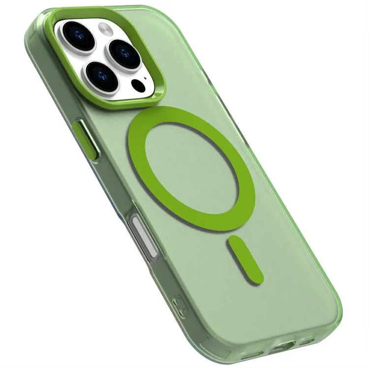 Candy Series For iPhone 16 Pro Max Case Compatible with MagSafe PC+TPU+PET Anti-Drop Phone Cover