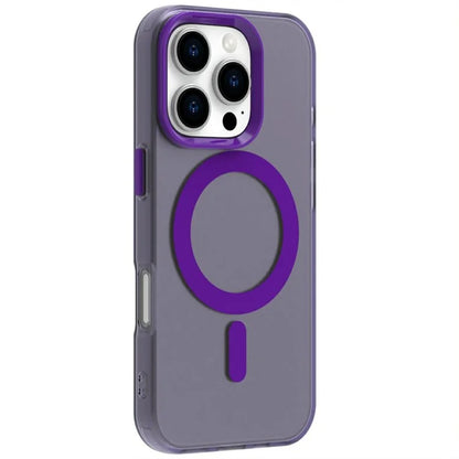 Candy Series For iPhone 16 Pro Max Case Compatible with MagSafe PC+TPU+PET Anti-Drop Phone Cover