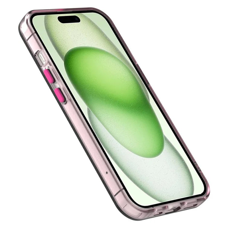 Candy Series For iPhone 15 Plus Case PC+TPU+PET Anti-Drop Phone Cover