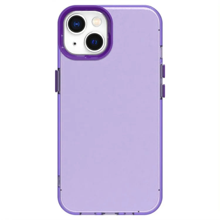 Candy Series For iPhone 15 Plus Case PC+TPU+PET Anti-Drop Phone Cover