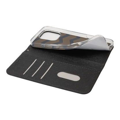 For iPhone 16 Pro Case PU Leather Silk Texture Magnetic Flip Phone Cover