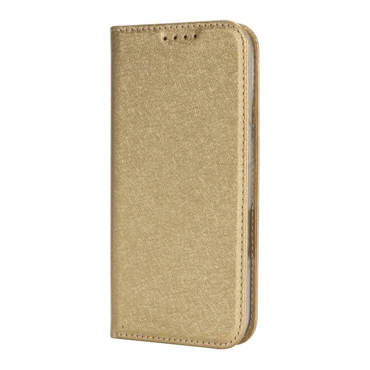 For iPhone 16 Case PU Leather Silk Texture Magnetic Flip Phone Cover