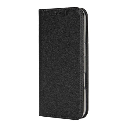 For iPhone 16 Case PU Leather Silk Texture Magnetic Flip Phone Cover