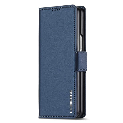 LC.IMEEKE L1 For Samsung Galaxy Z Fold6 5G Stand Case Texture PU Leather Wallet Phone Cover