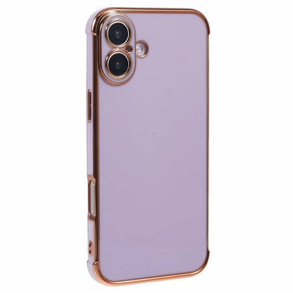 For iPhone 16 Case Electroplated Frame TPU Soft Phone Cover
