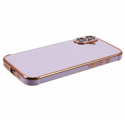 For iPhone 16 Case Electroplated Frame TPU Soft Phone Cover