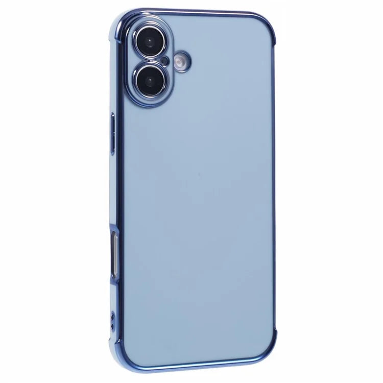 For iPhone 16 Case Electroplated Frame TPU Soft Phone Cover