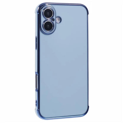 For iPhone 16 Case Electroplated Frame TPU Soft Phone Cover
