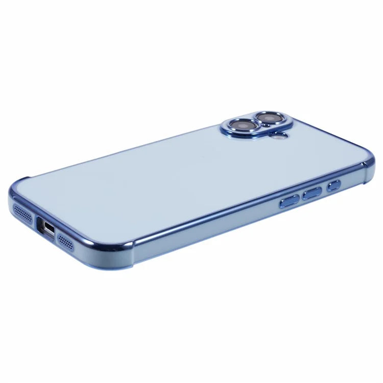 For iPhone 16 Case Electroplated Frame TPU Soft Phone Cover