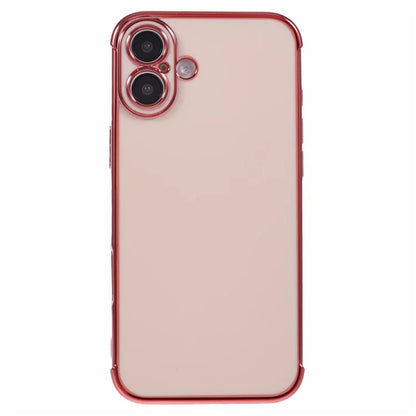 For iPhone 16 Case Electroplated Frame TPU Soft Phone Cover
