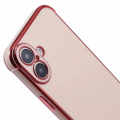 For iPhone 16 Case Electroplated Frame TPU Soft Phone Cover
