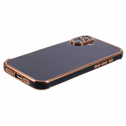 For iPhone 16 Case Electroplated Frame TPU Soft Phone Cover