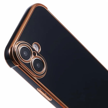 For iPhone 16 Case Electroplated Frame TPU Soft Phone Cover