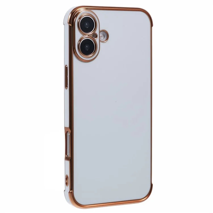 For iPhone 16 Case Electroplated Frame TPU Soft Phone Cover